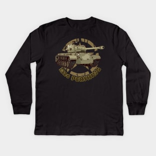 M26 Pershing WW2 American Heavy Tank Kids Long Sleeve T-Shirt